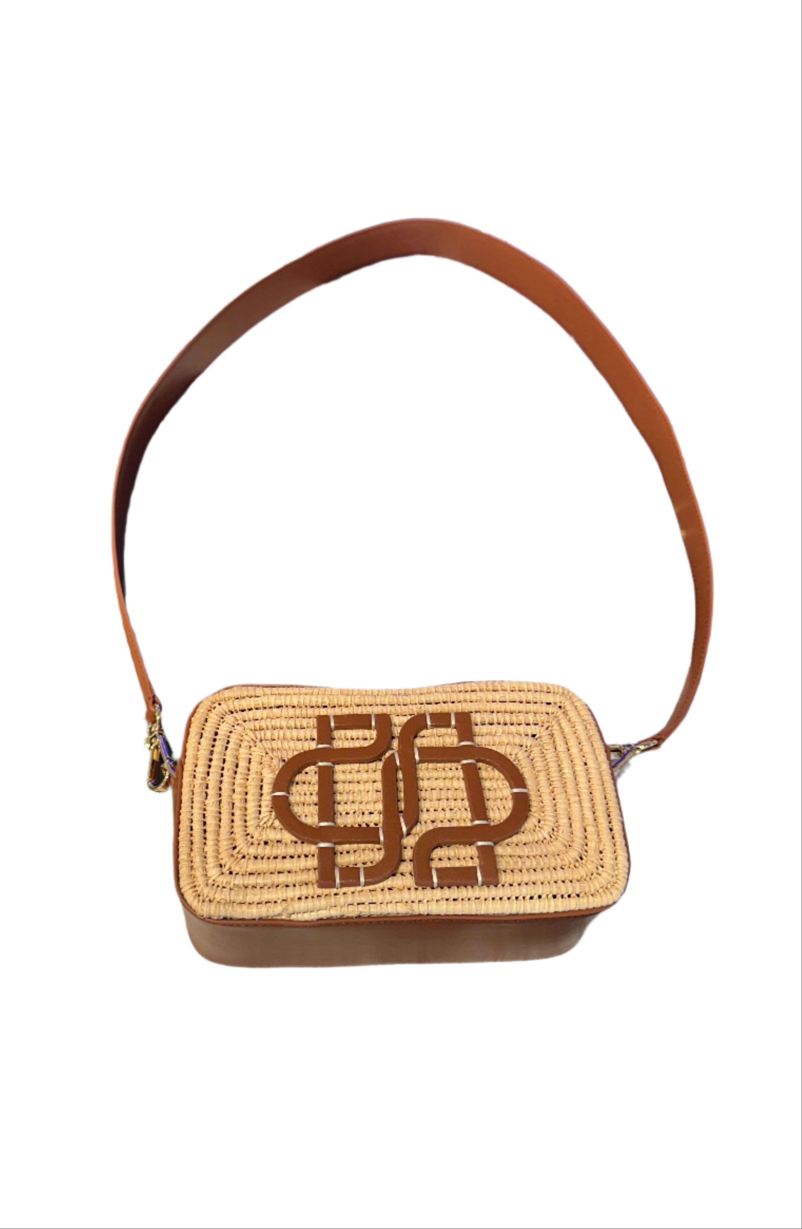 Talia Raffia Camera Bag