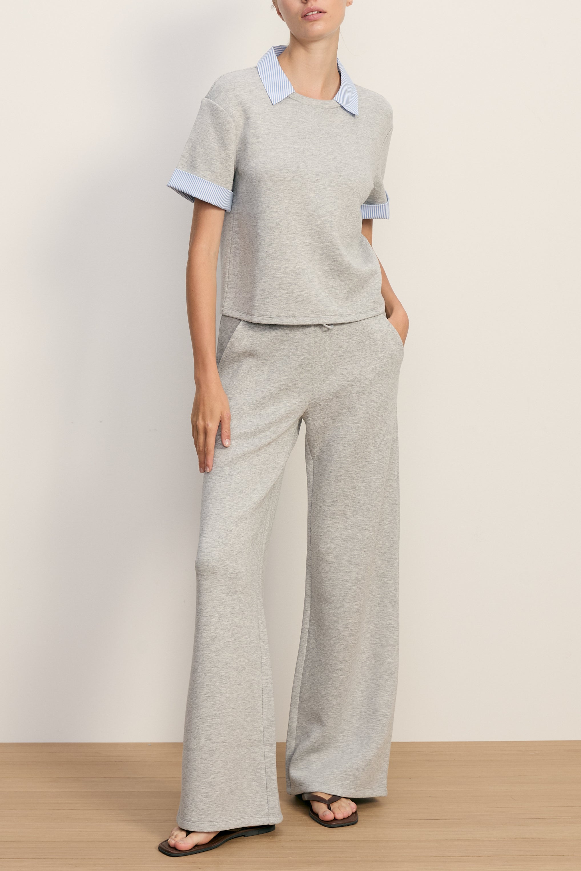 Stuyvesant Mixed Media Top