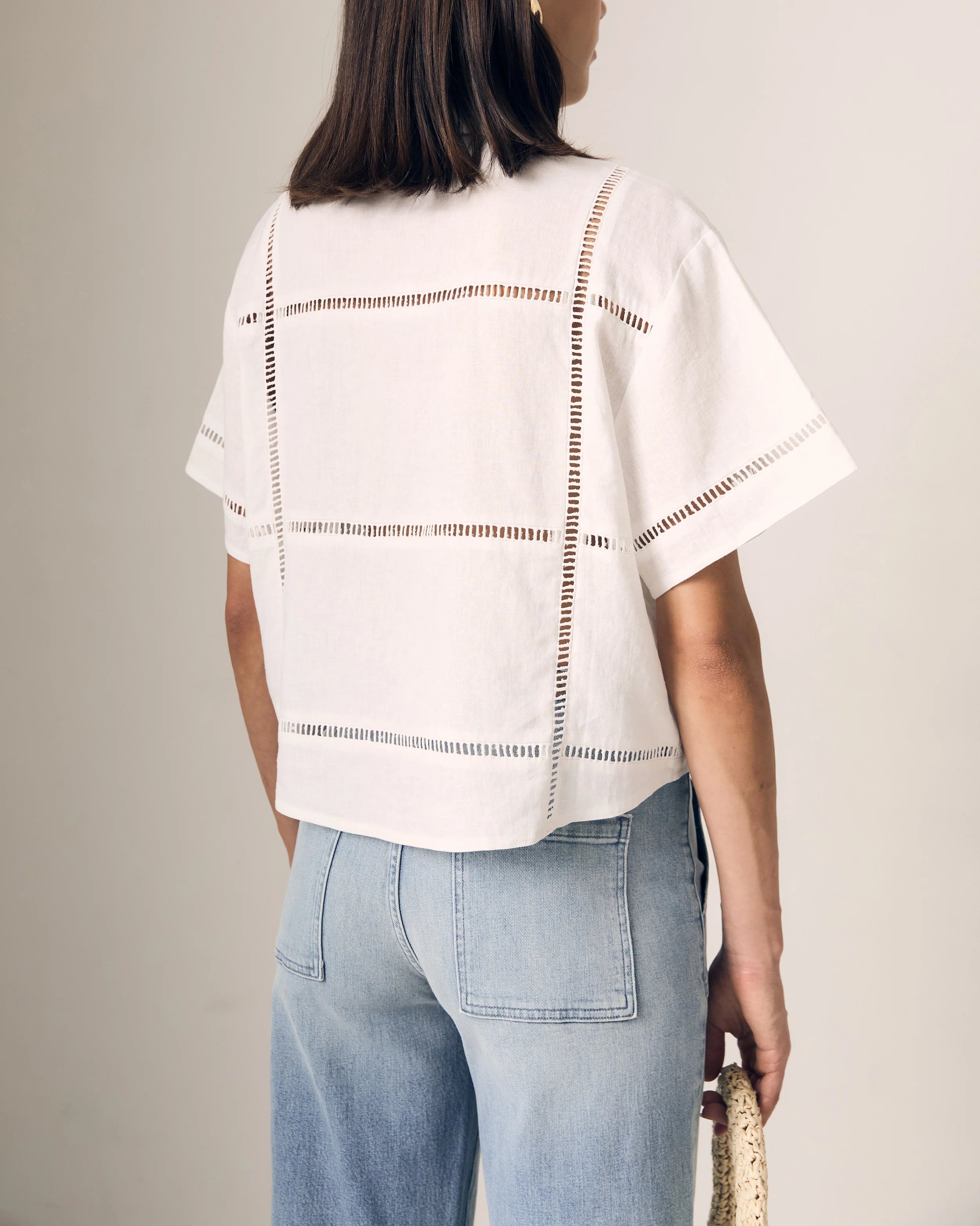 Linen Eyelet Shirt