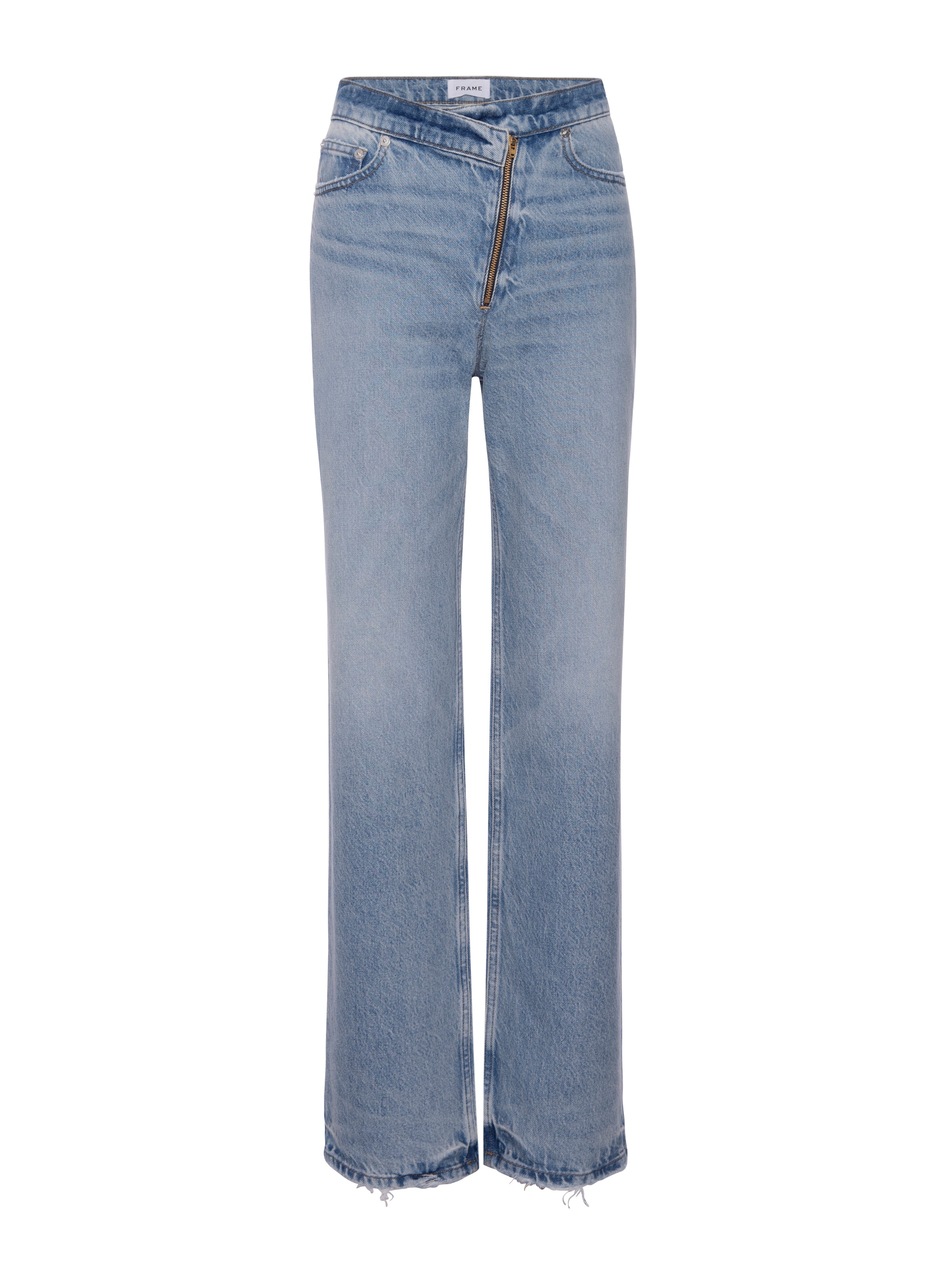Le Jane Crop Angled Zipper Jean