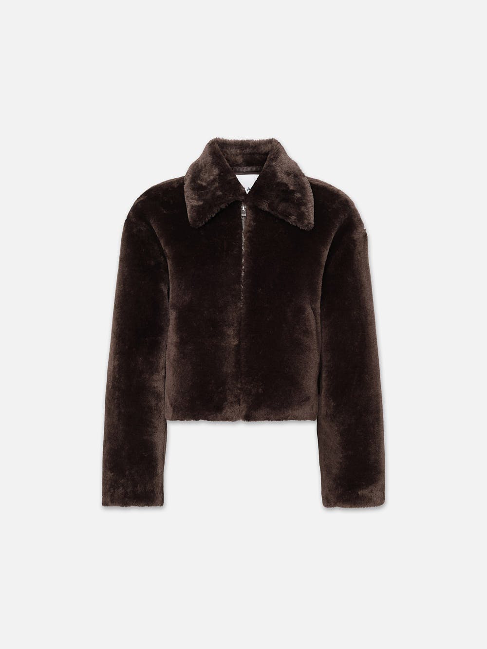 Faux Fur Zip Up Jacket