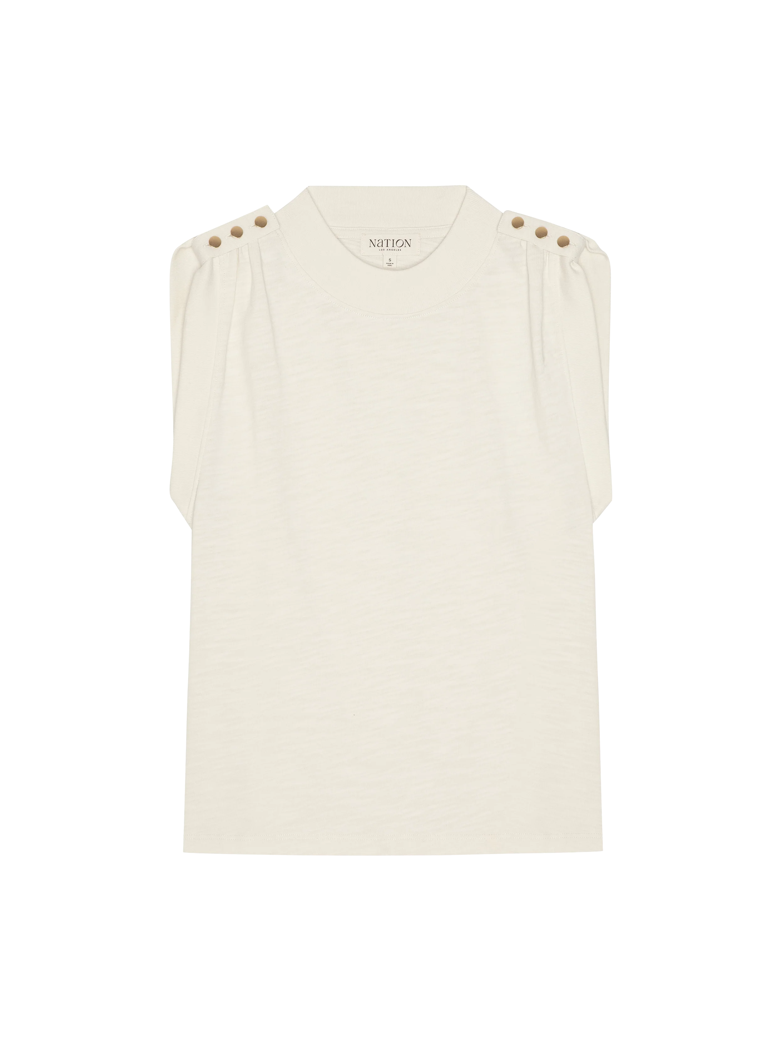 Mikka Buttoned Shoulder Tank