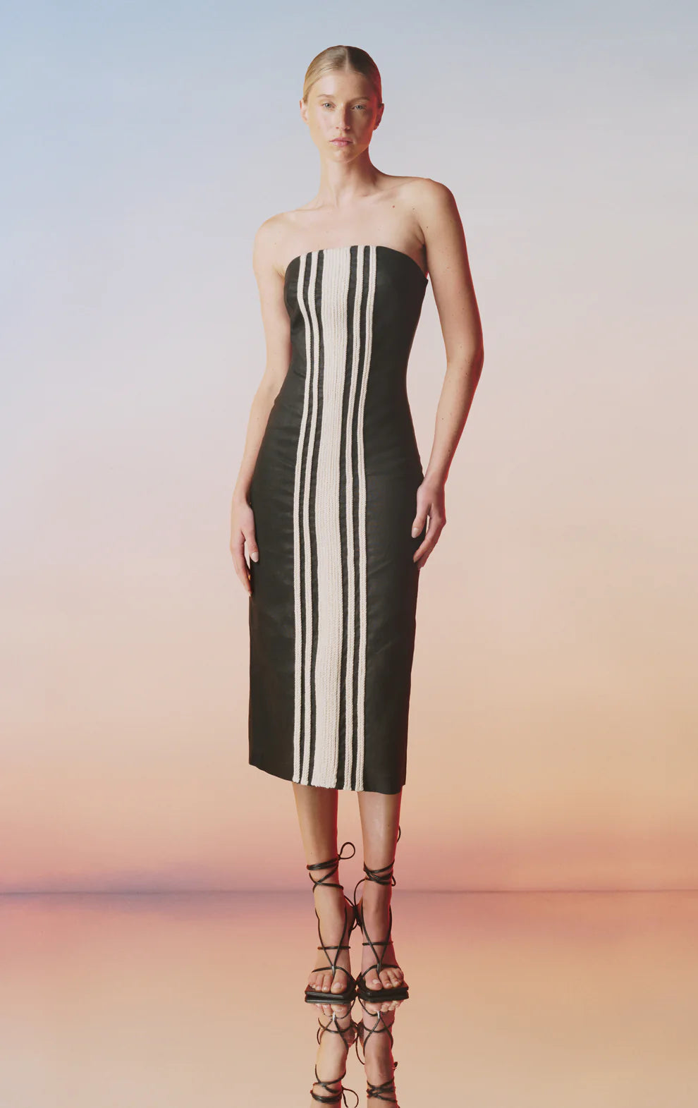 Bahari y Tu Belted Midi Dress