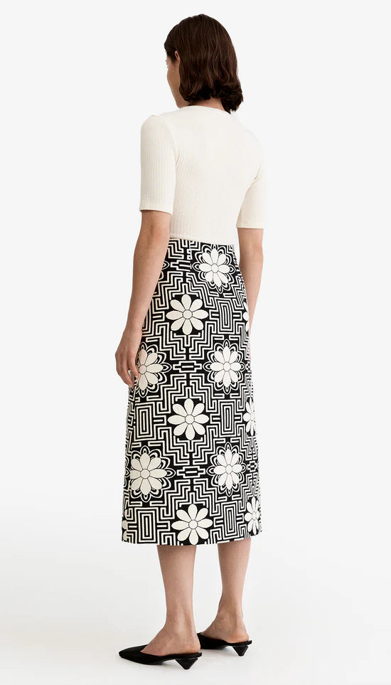 A-Line Midi Skirt