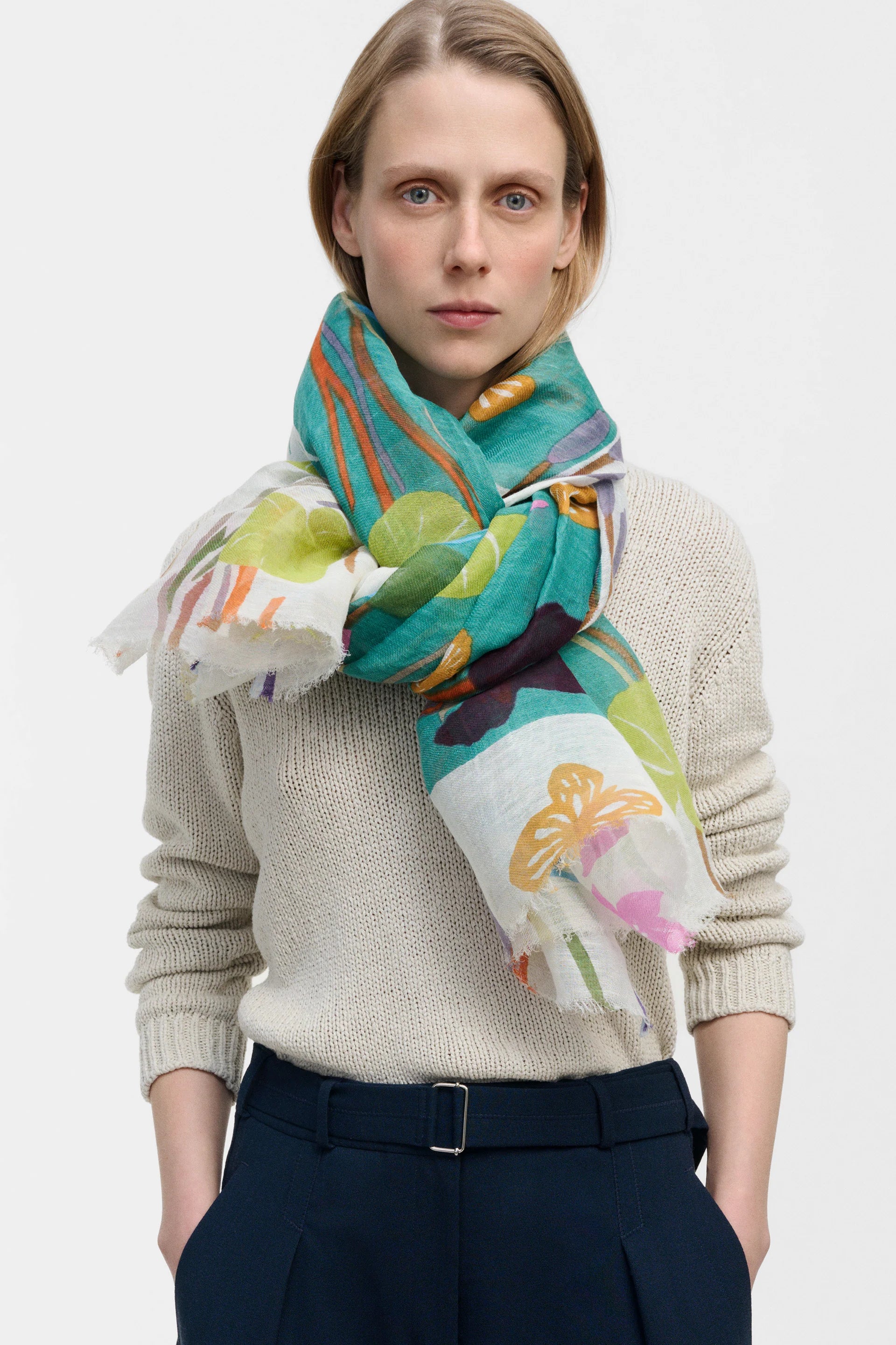 Linen Blend Scarf