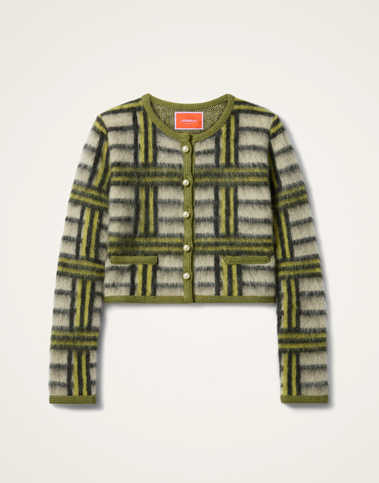 Check Cardigan