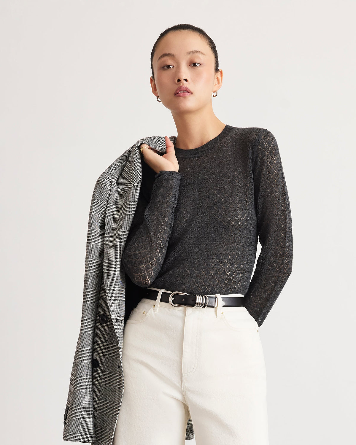 Pointelle Cashfeel Kayden Top