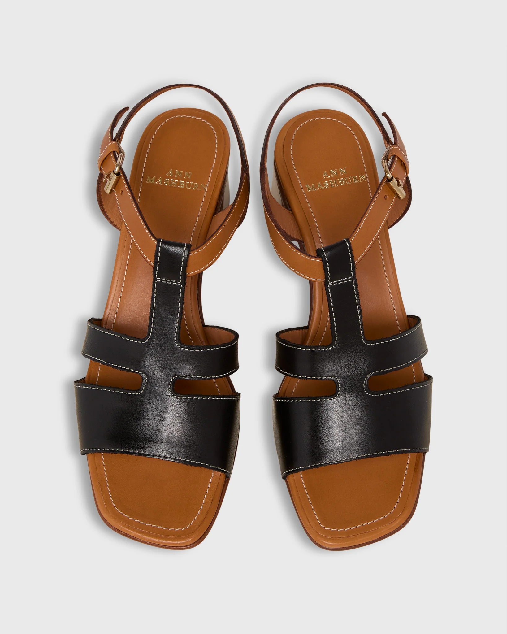 Square Toe T-Strap Heel