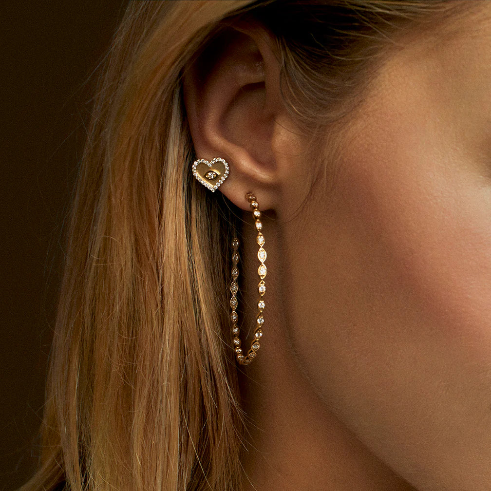 Evil Eye Hoops