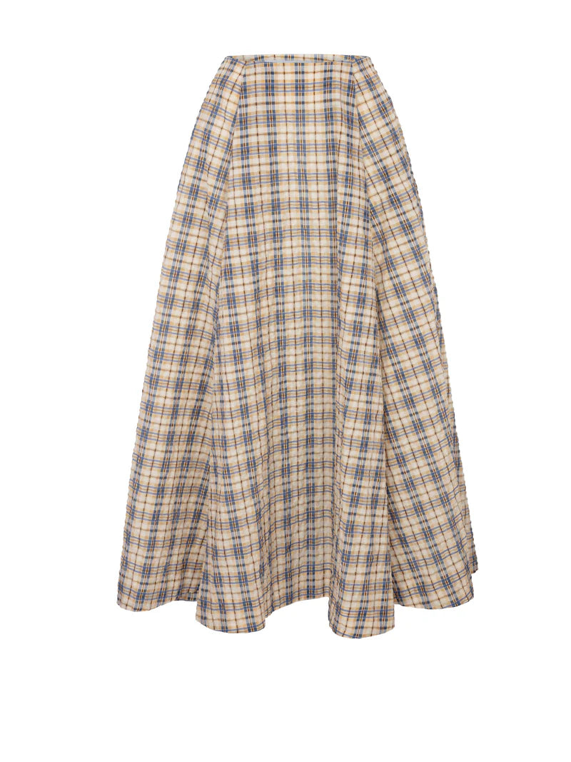Kennedy Seersucker Midi Skirt
