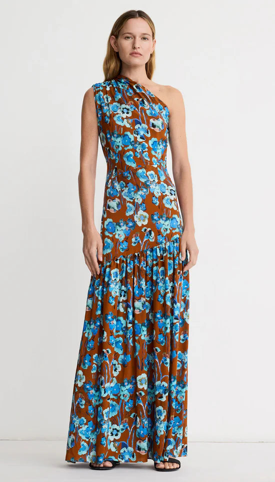 Single Shoulder Maxi Dress