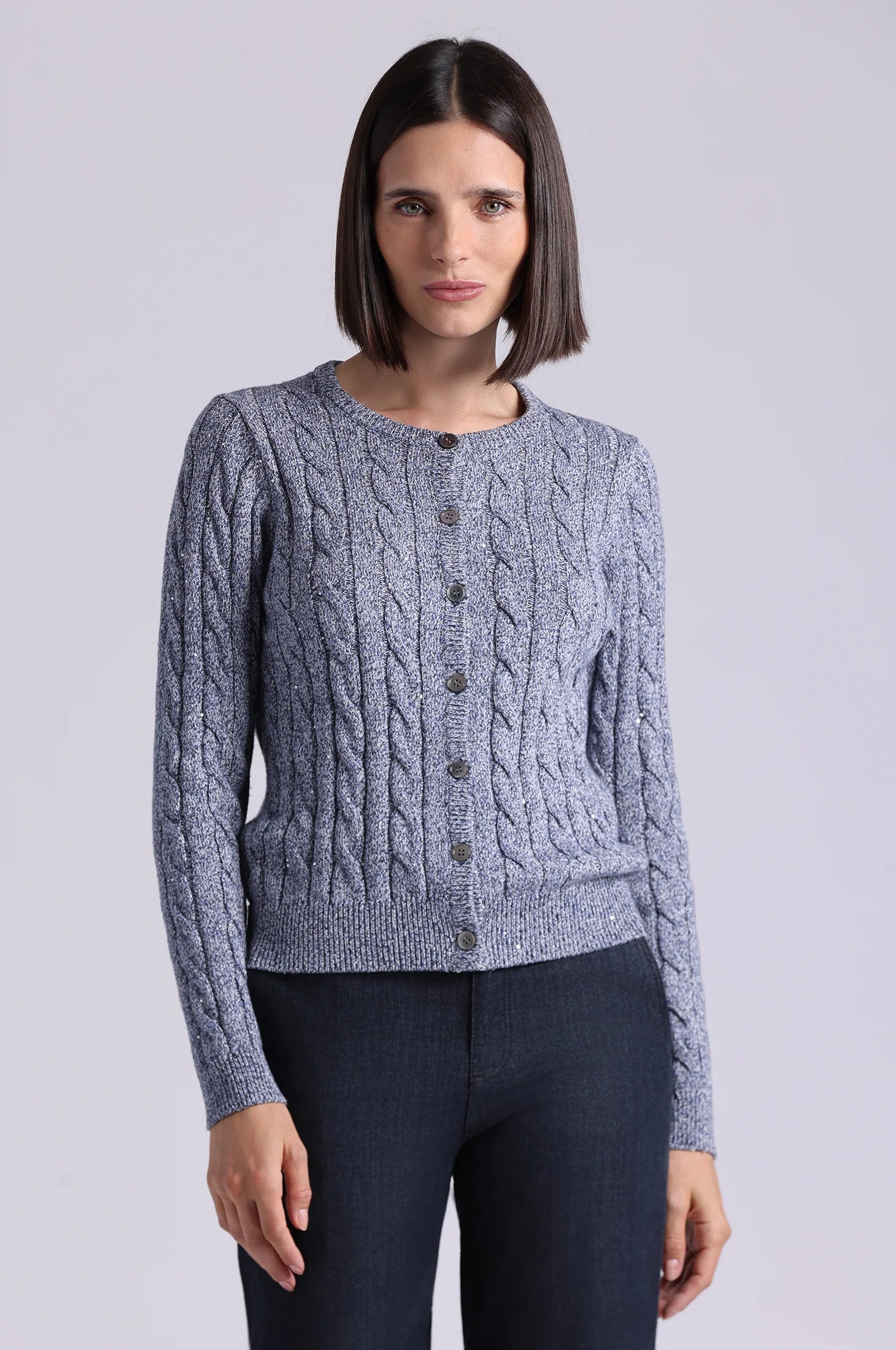 Sparkle Cable Cardigan