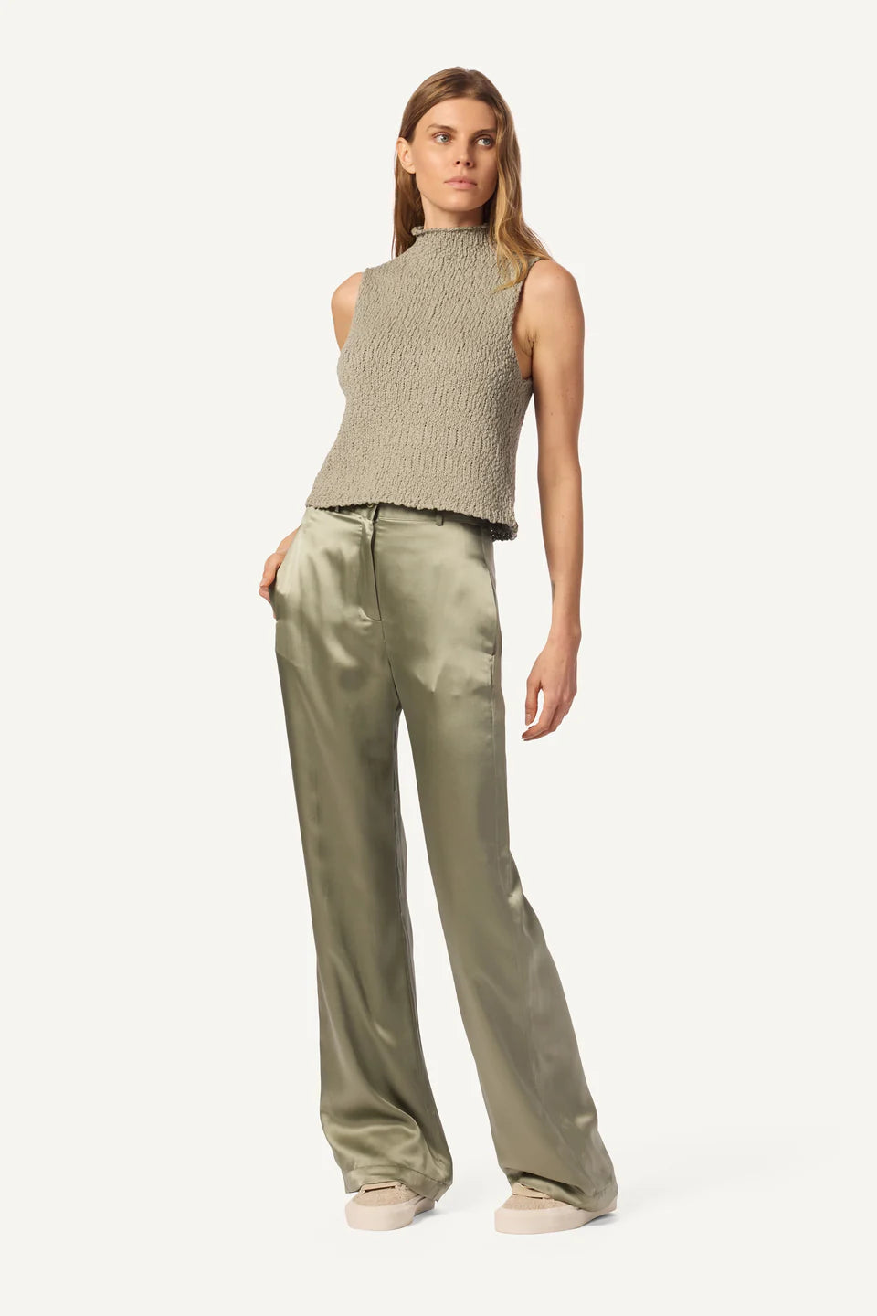 Atticus Roll Neck Cropped Tank