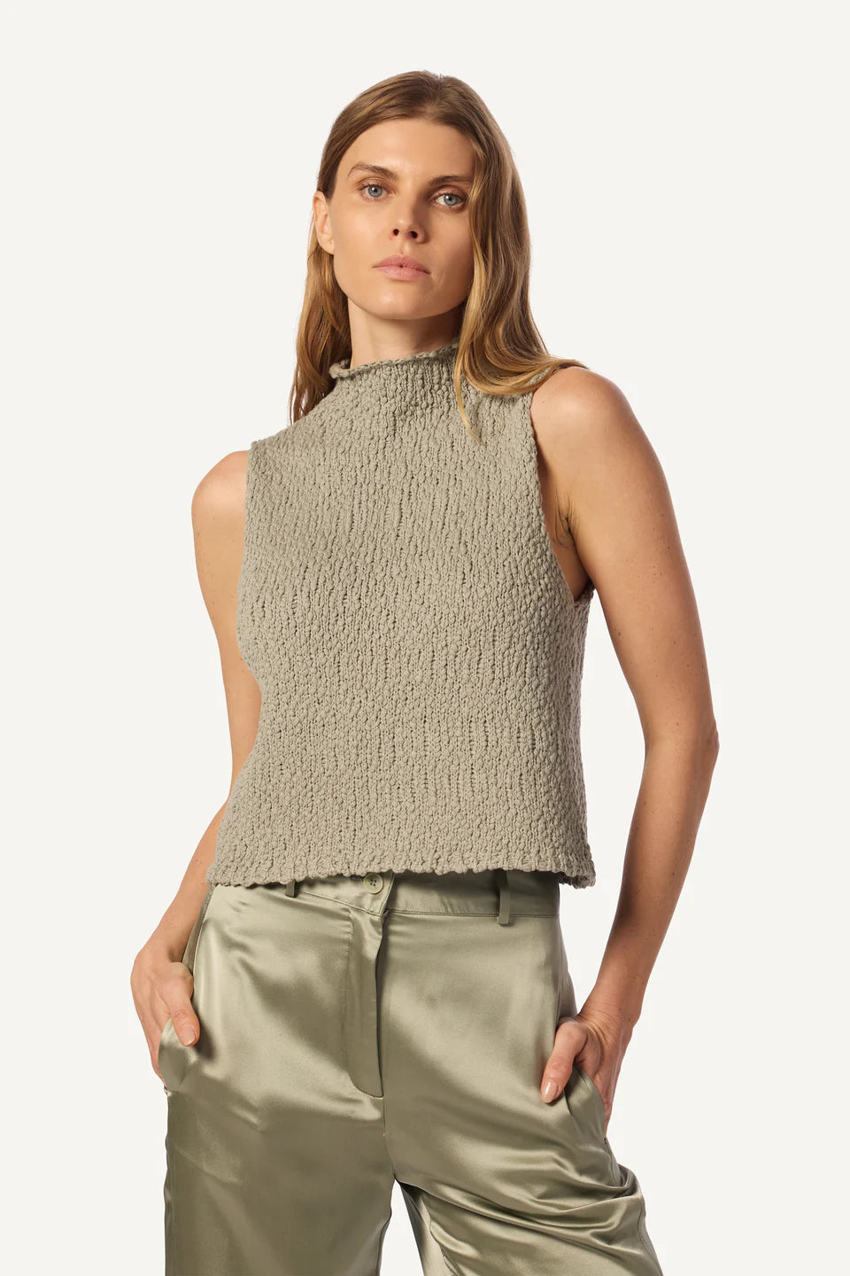 Atticus Roll Neck Cropped Tank