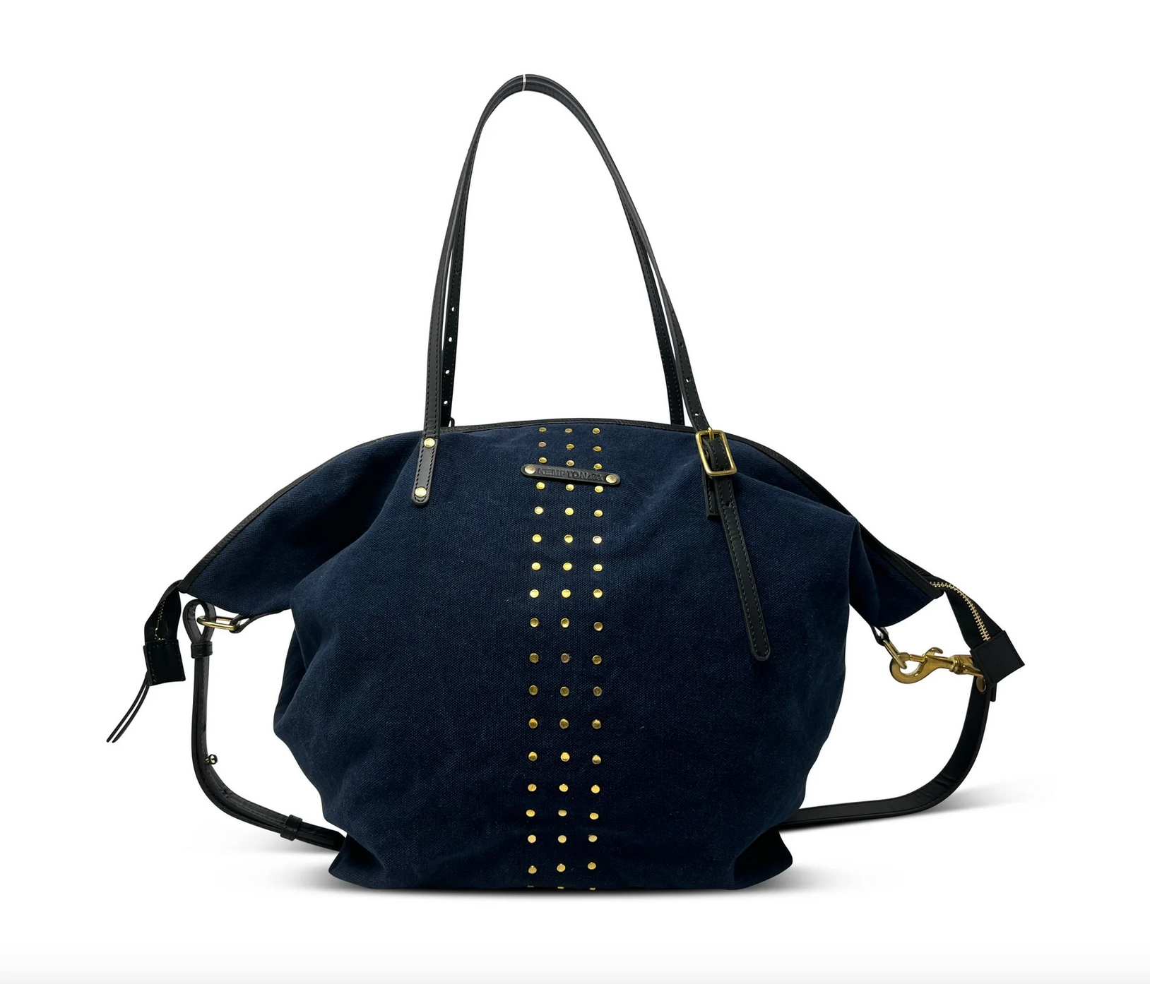 Washed Navy Canvas Crossbody