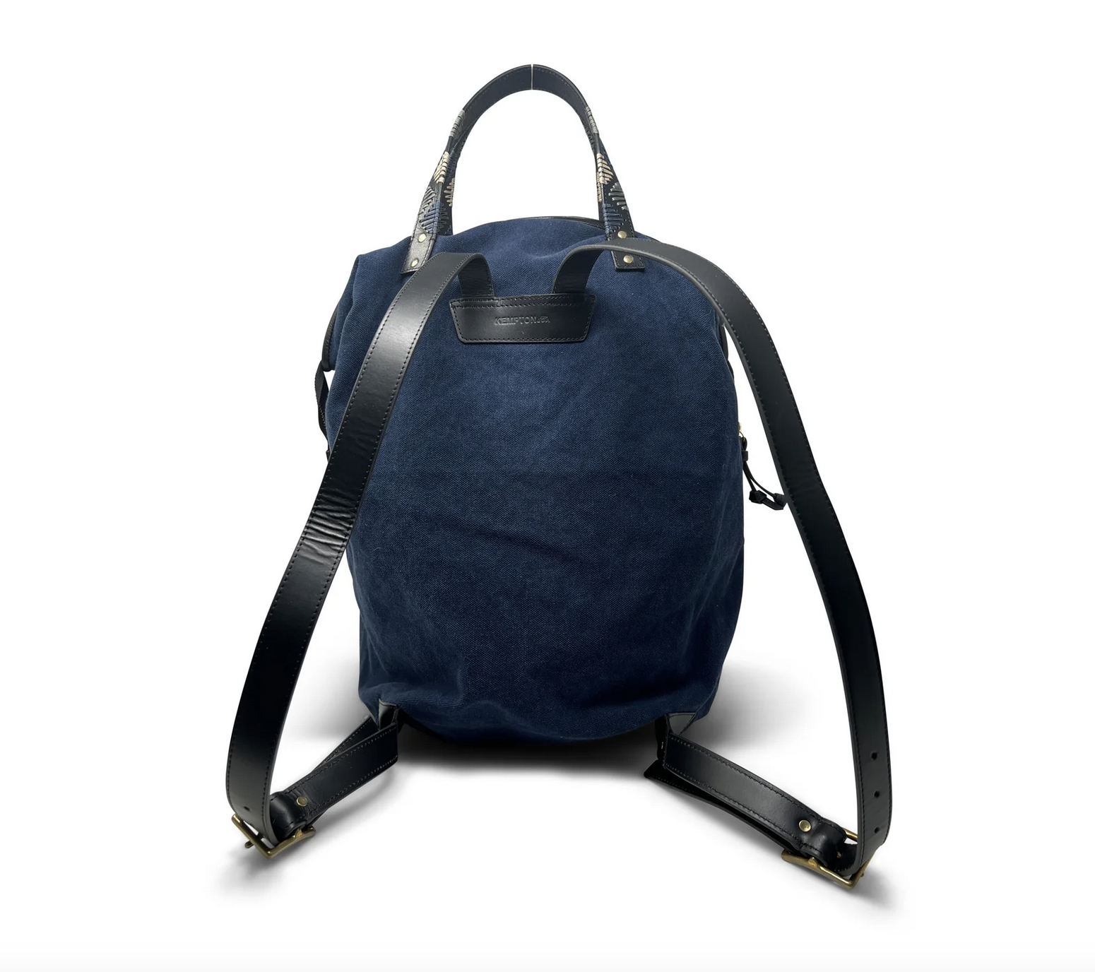Washed Navy Studded Backpack