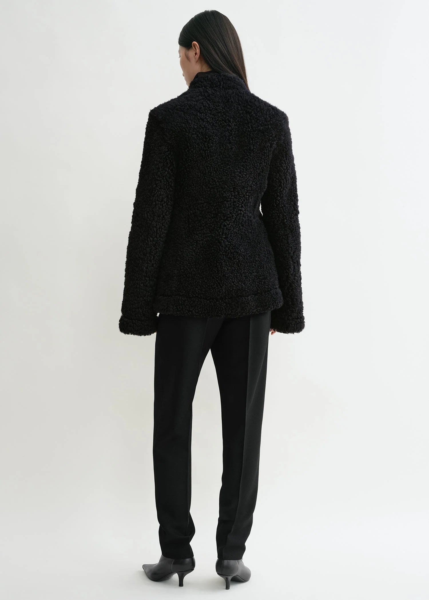 Cinched Shearling Jacket