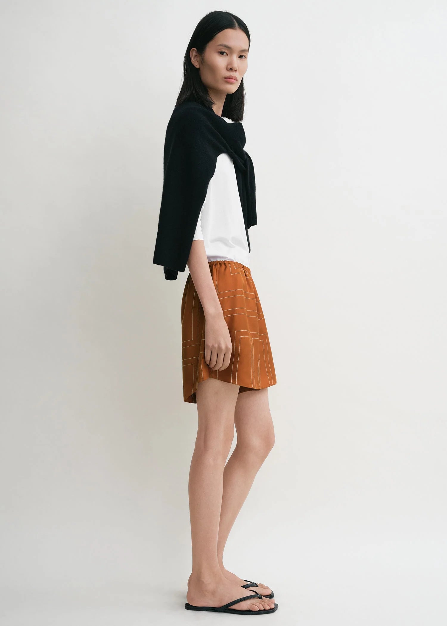 Monogram Silk PJ Shorts