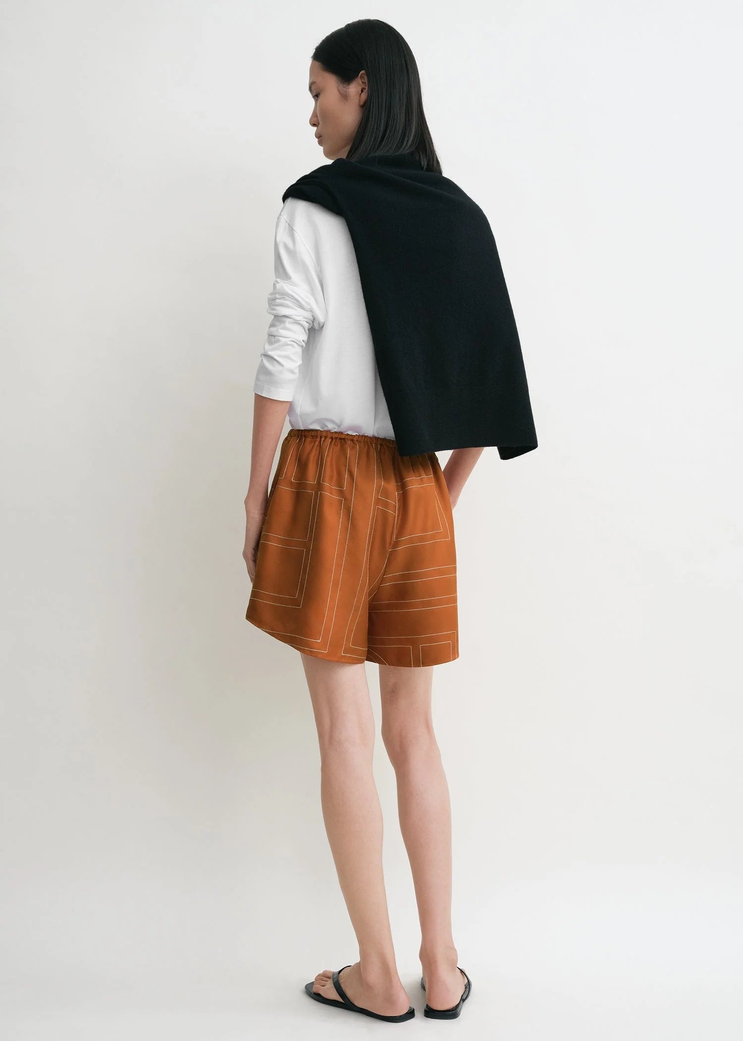 Monogram Silk PJ Shorts
