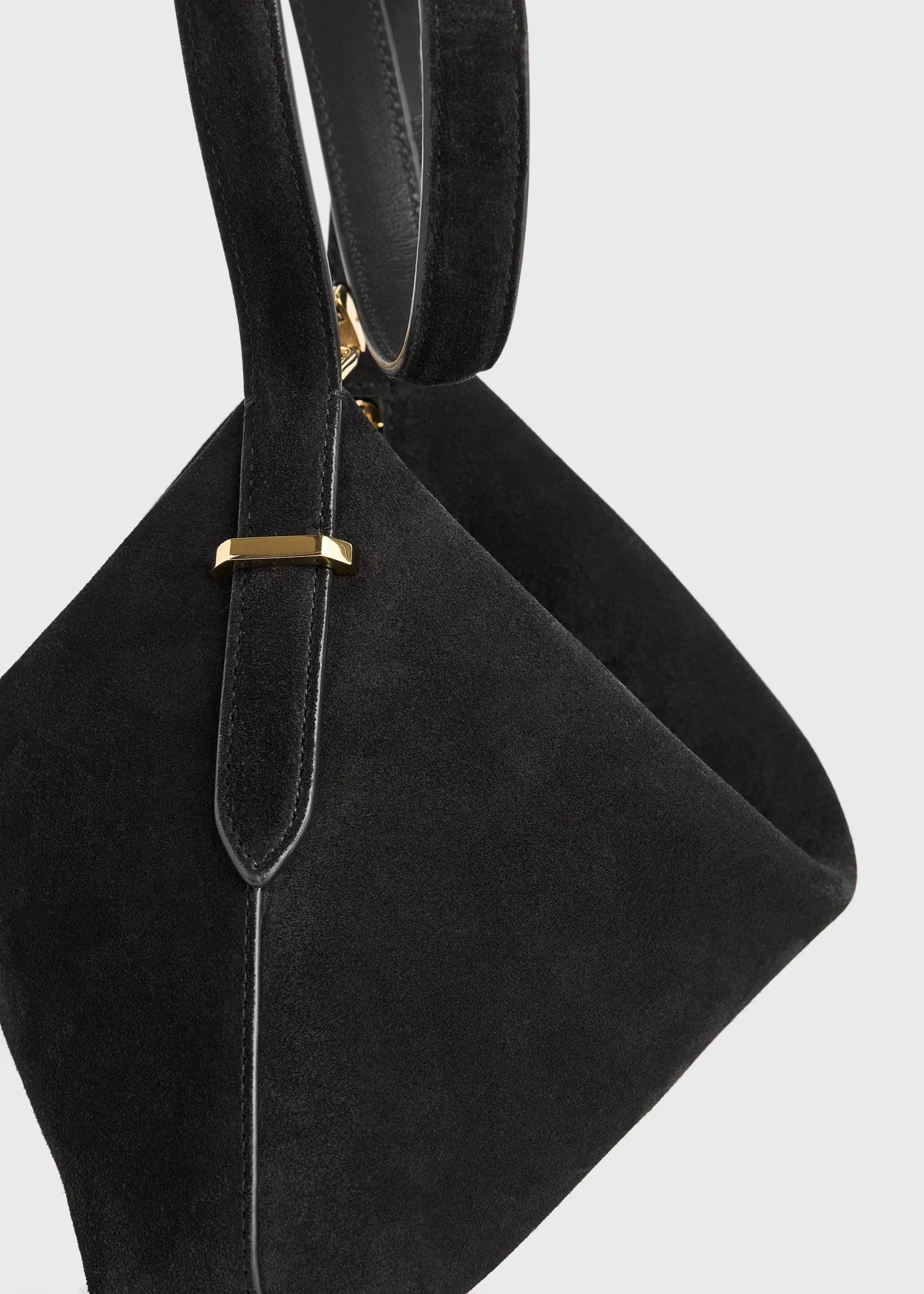 Bevel Suede Wristlet