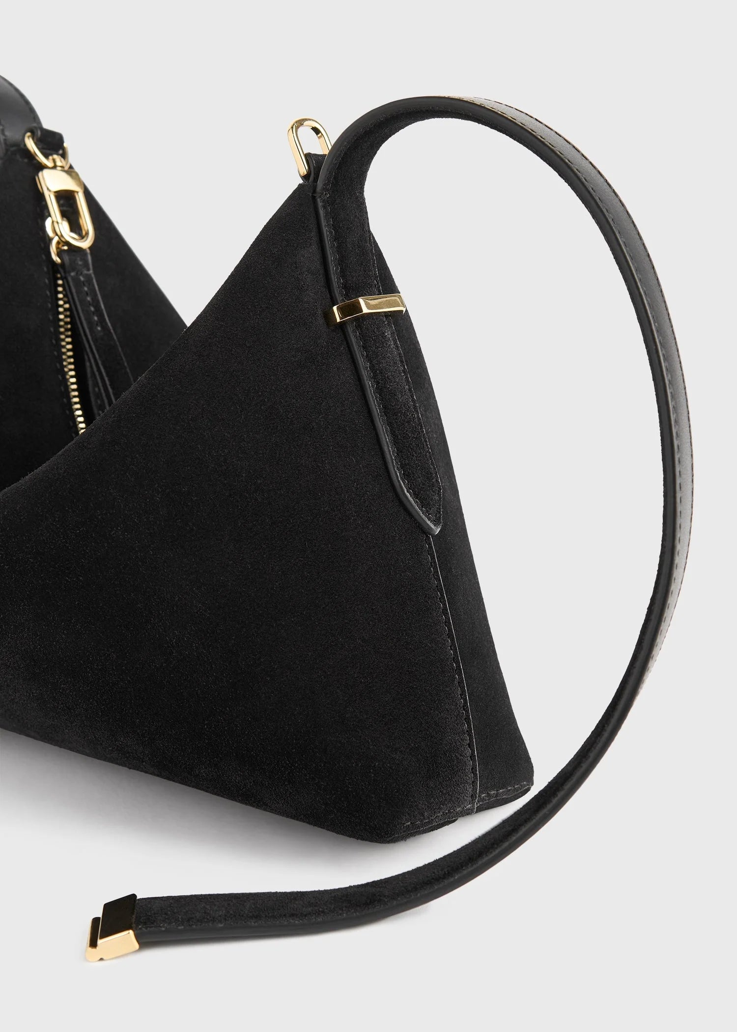 Bevel Suede Wristlet