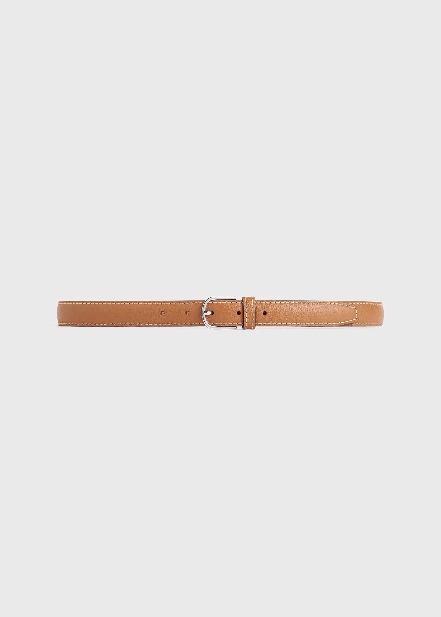 Slim Grained-Leather Trouser Belt