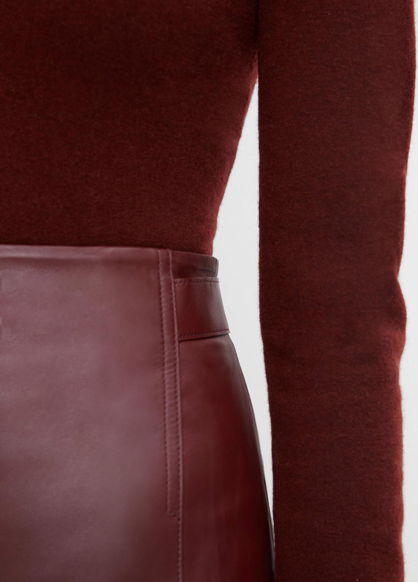 Tailored Leather Skirt