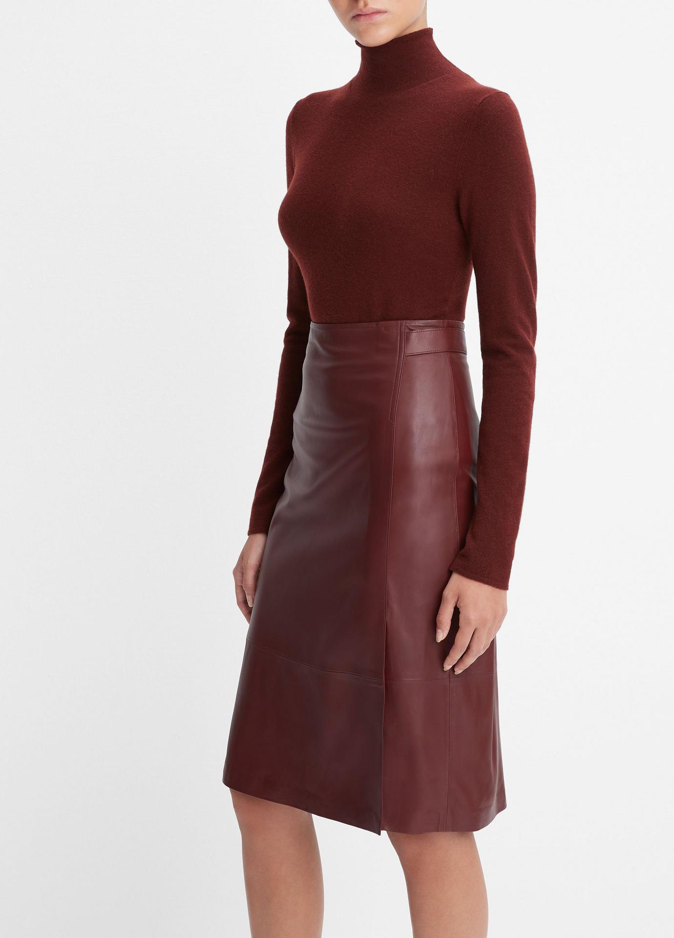 Tailored Leather Skirt