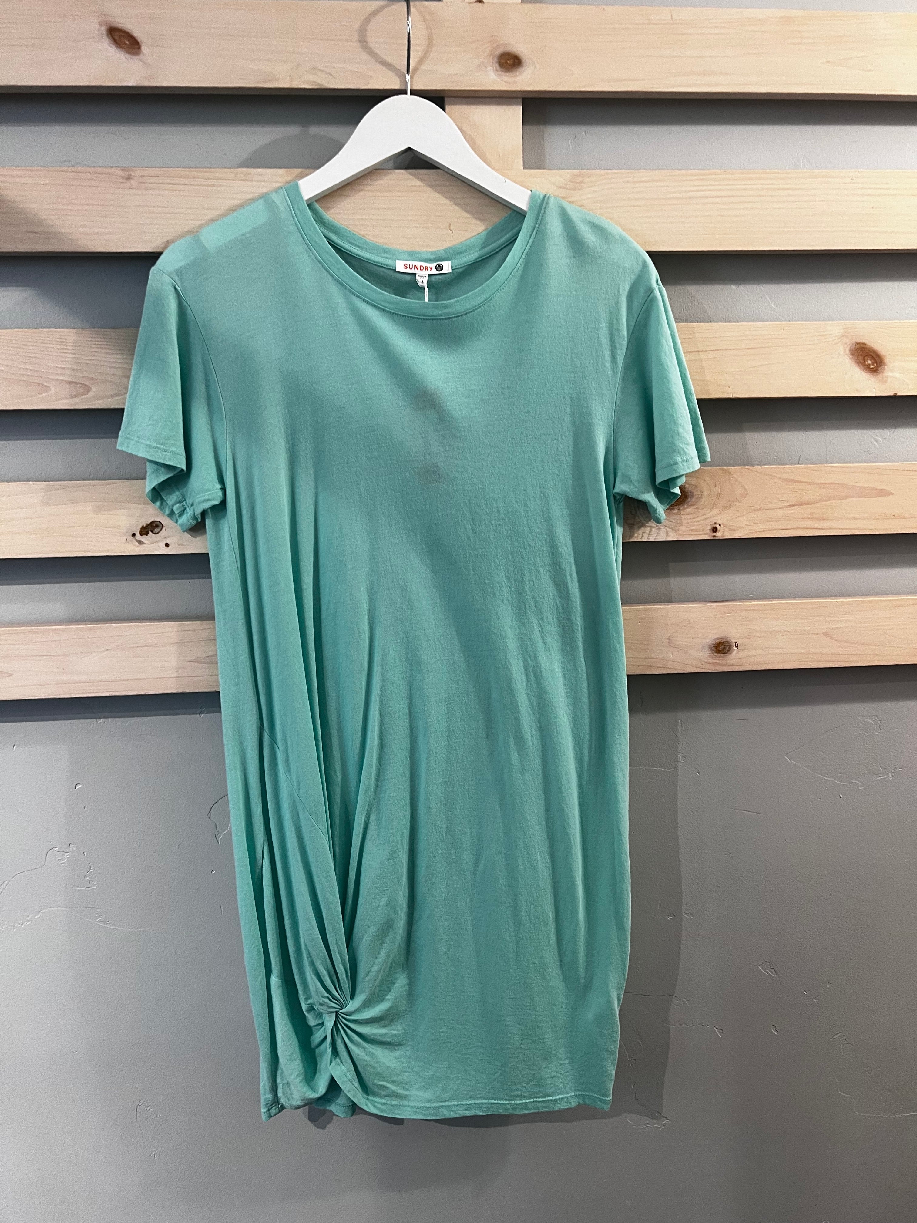 SS Tee Dress With SideTwist