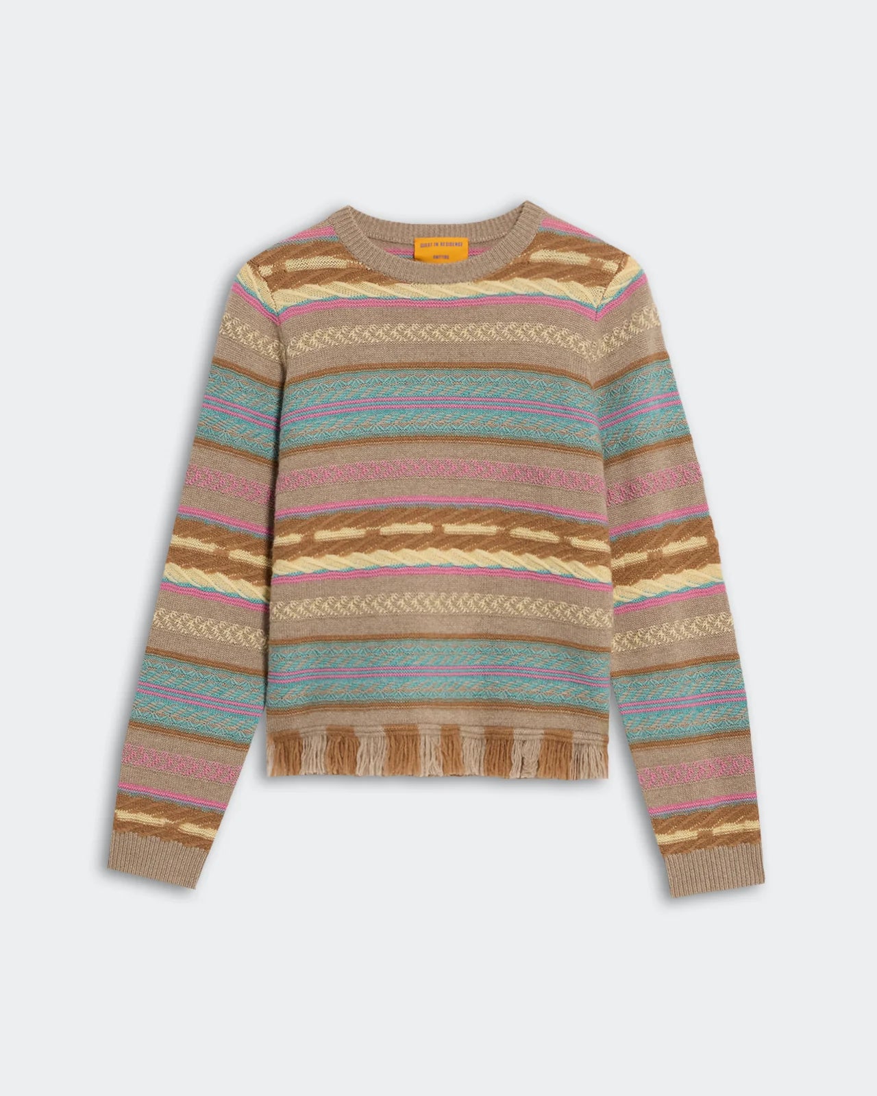 Western Stripe Crew Sweater