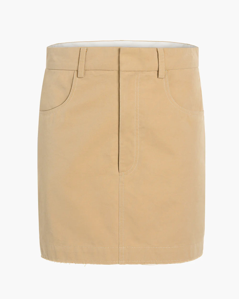 Cotton Twill Pencil Skirt
