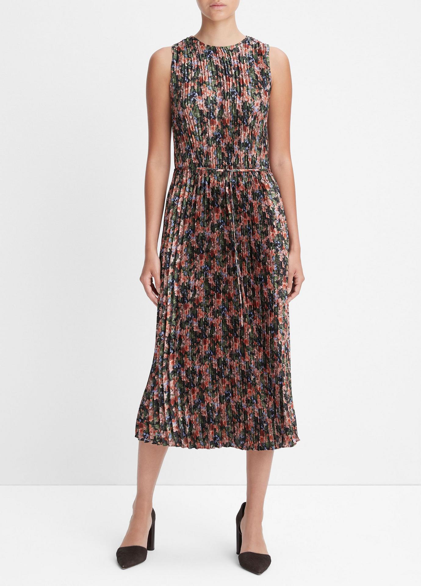 Wild Primrose Pintuck-Pleated Dress