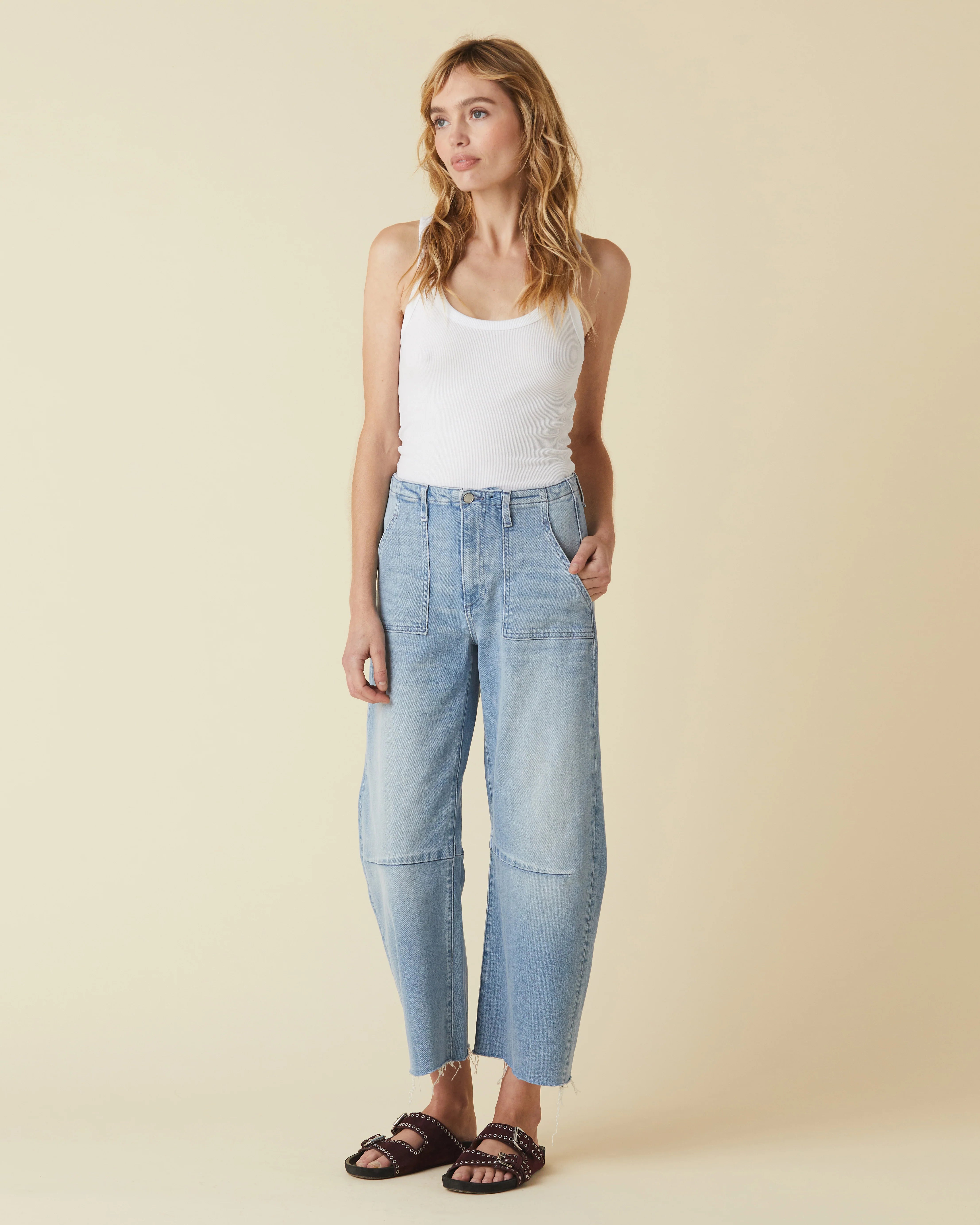 Utility Soft Barrel Jean