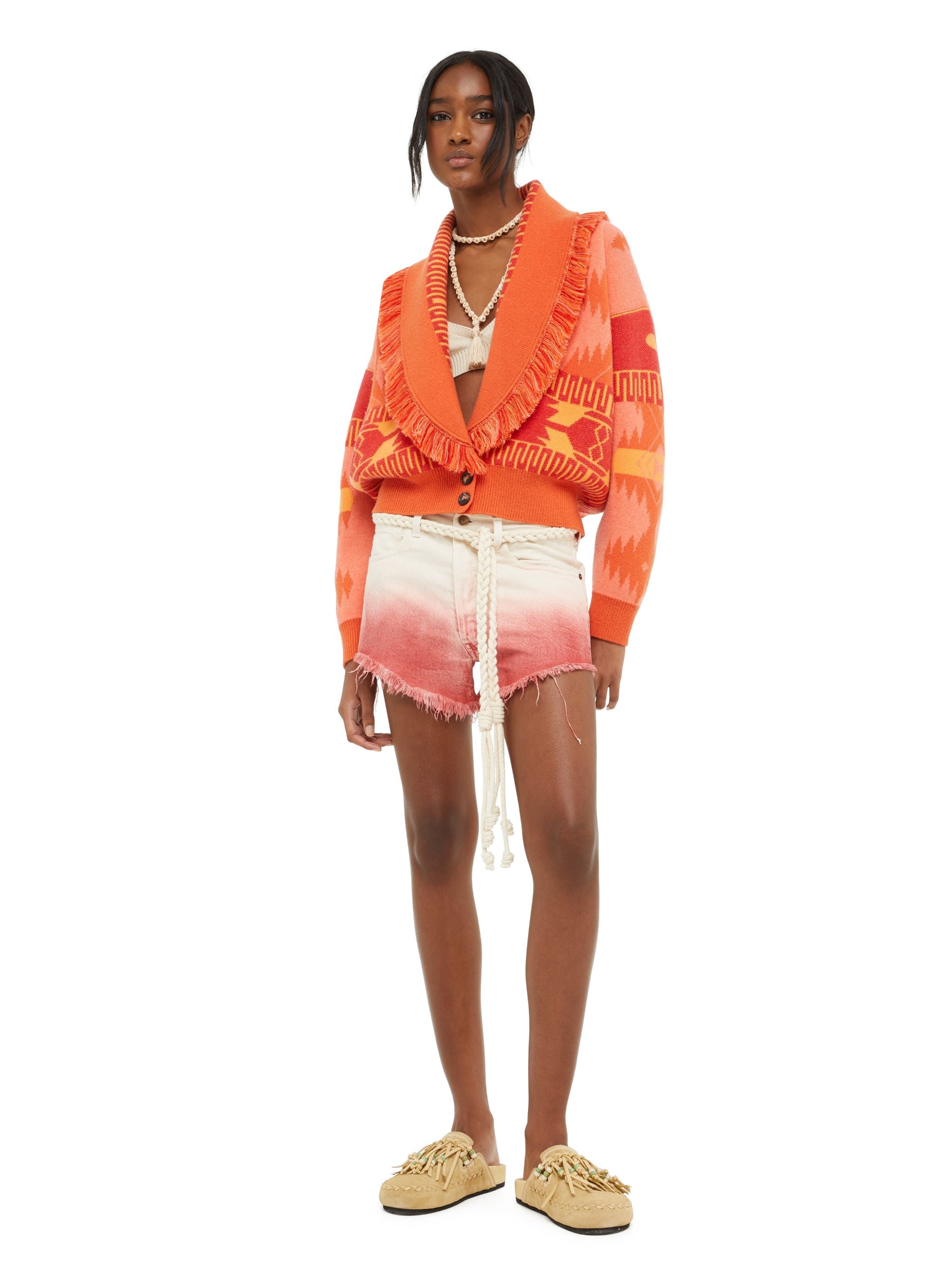 Bright Hues Denim Shorts