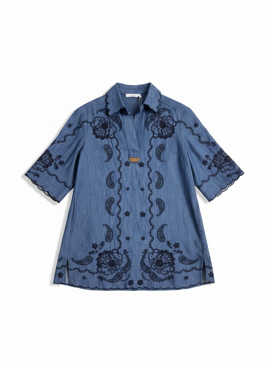 Aster Denim Mini Dress