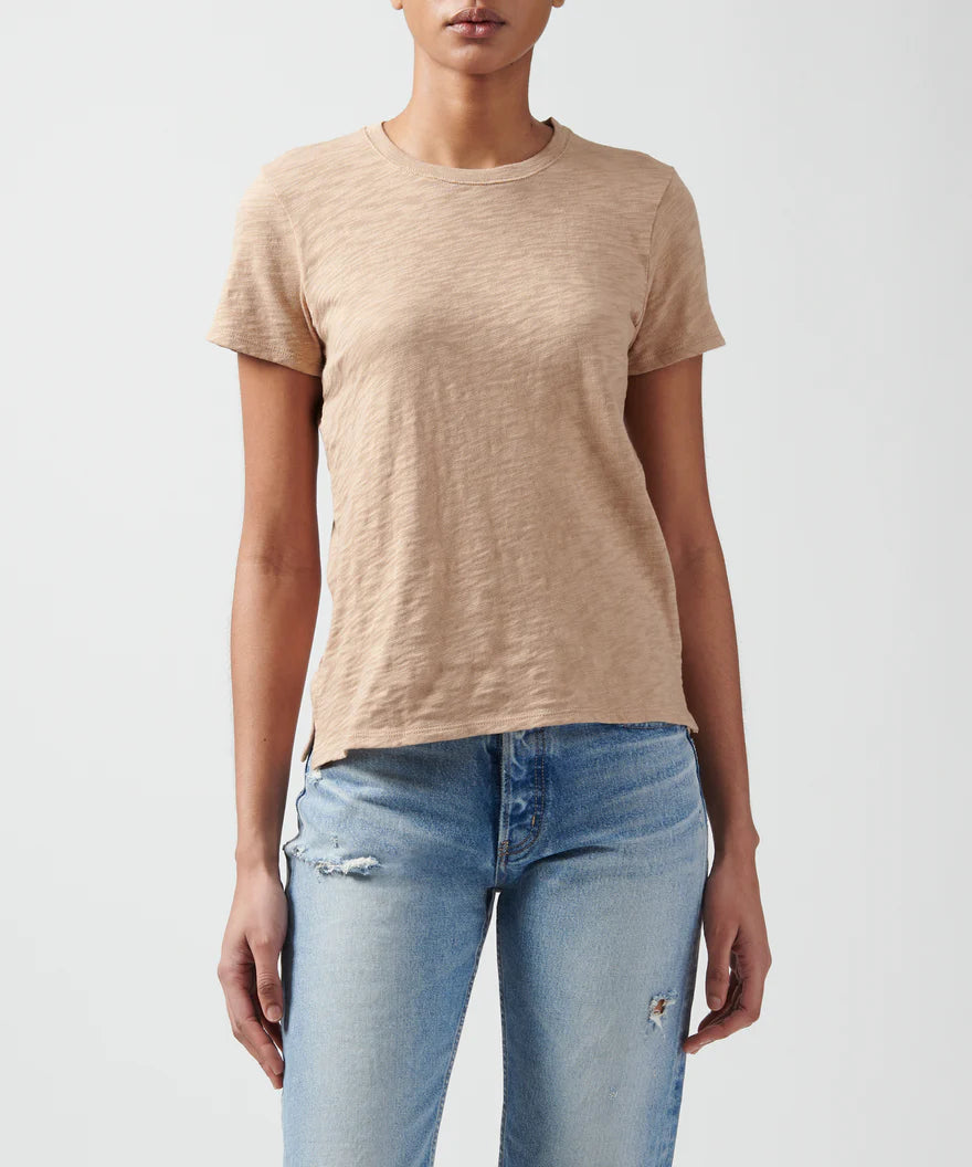 Slub Jersey Schoolboy Crew Tee