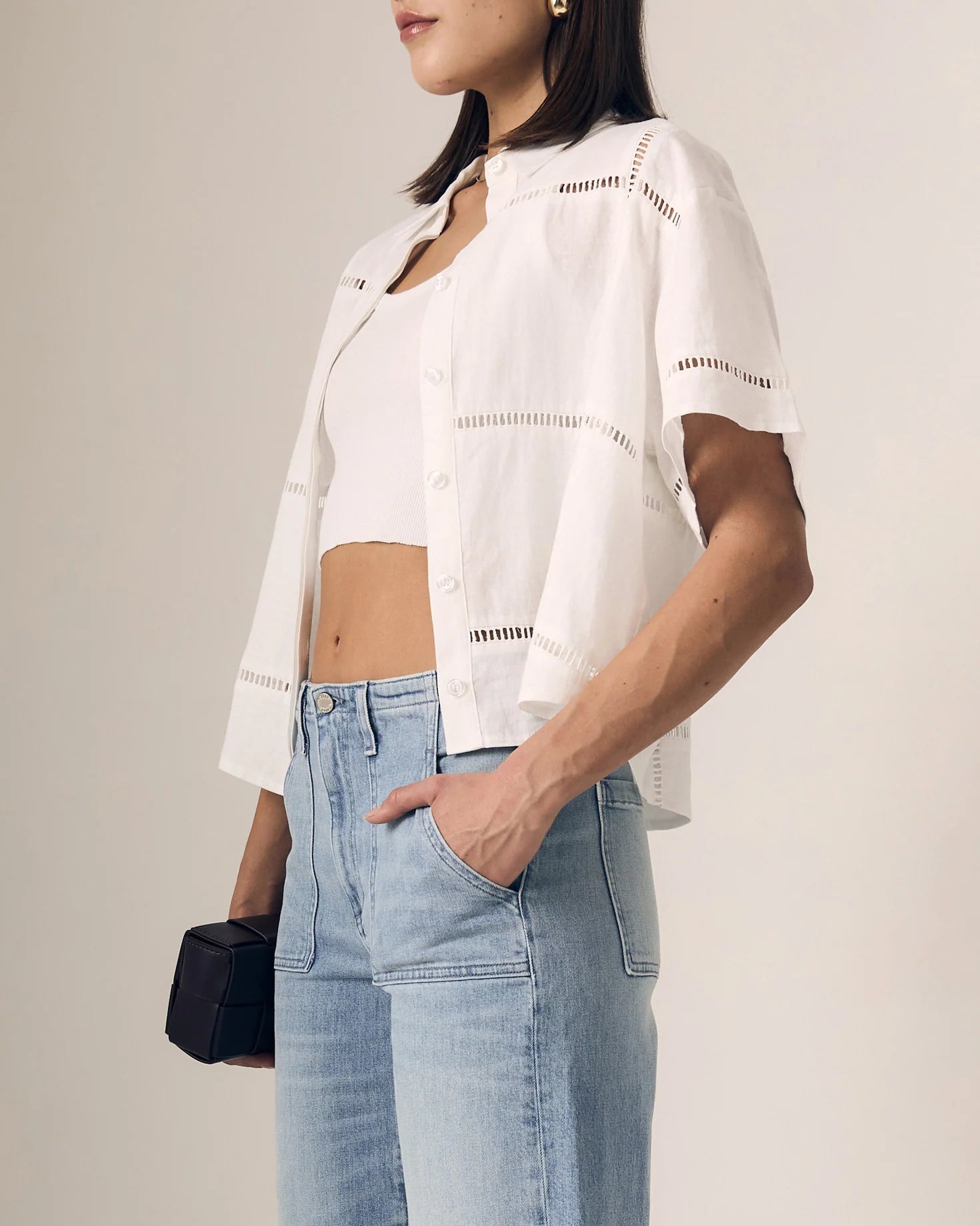 Linen Eyelet Shirt