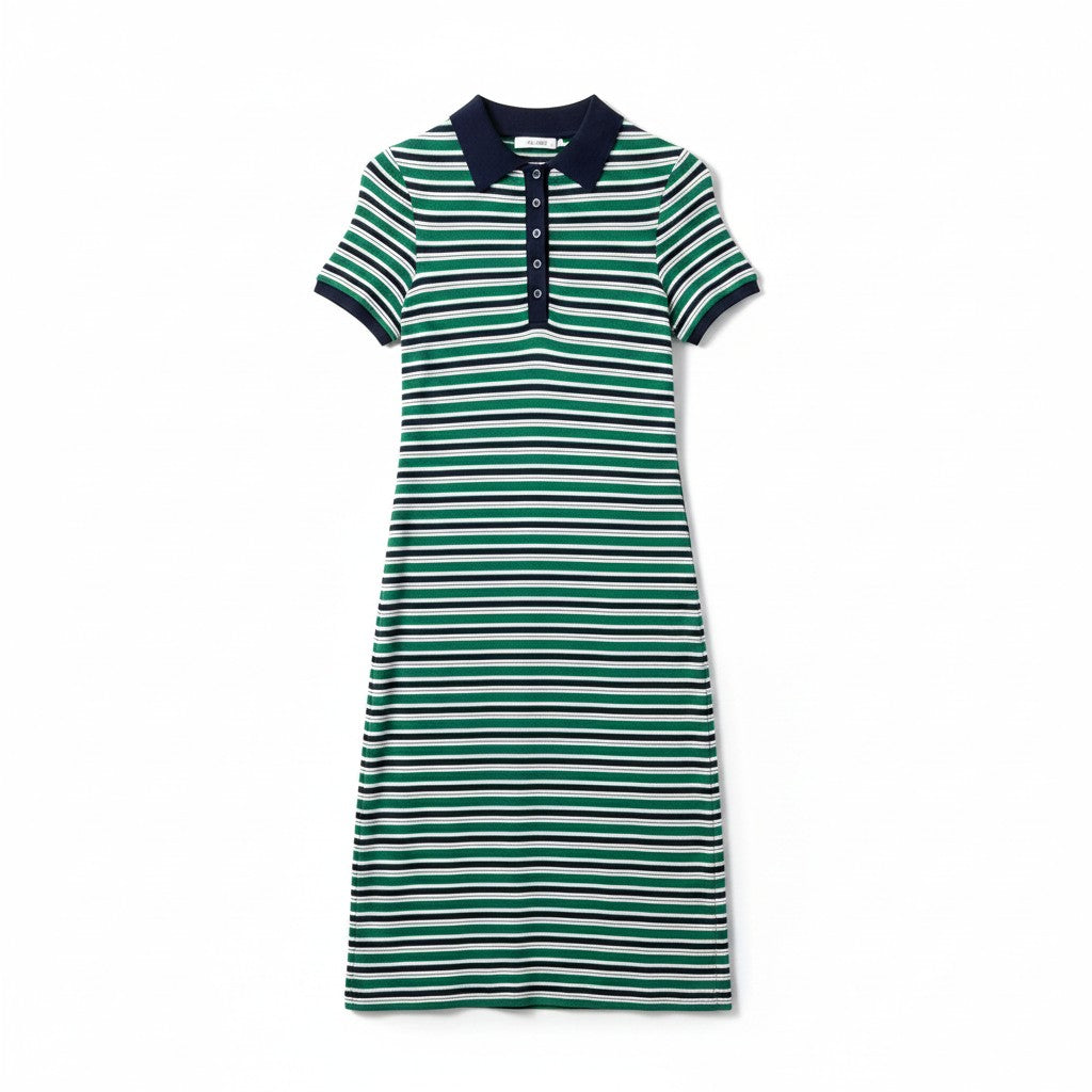 Shelby Knit Polo Midi Dress