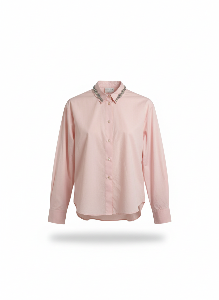 Embroidered Collar Shirt