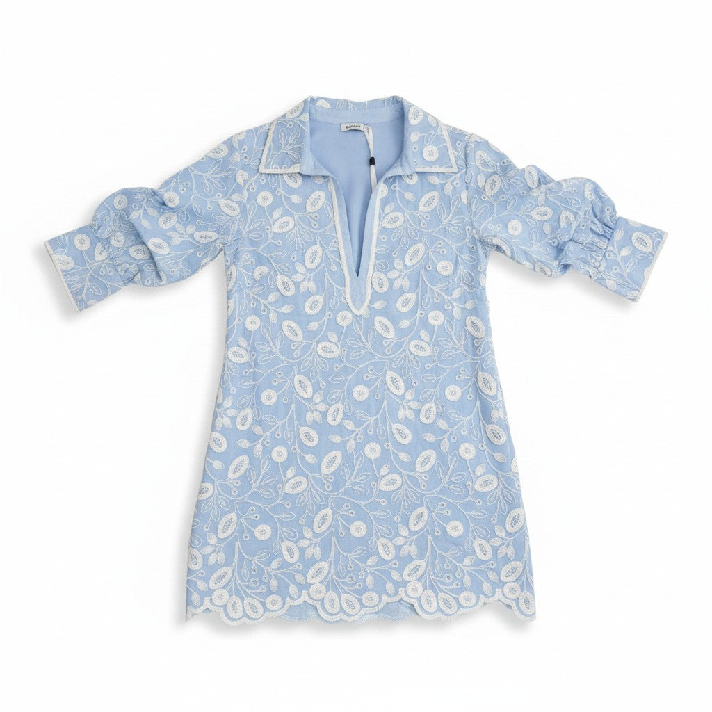 Freya Embroidered Mini Dress