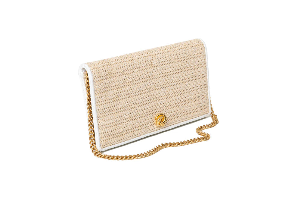 Eloise Rafia Clutch