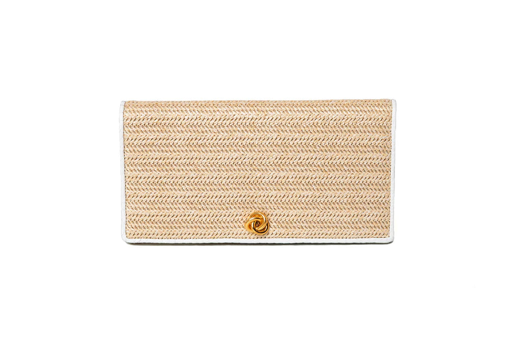 Eloise Rafia Clutch
