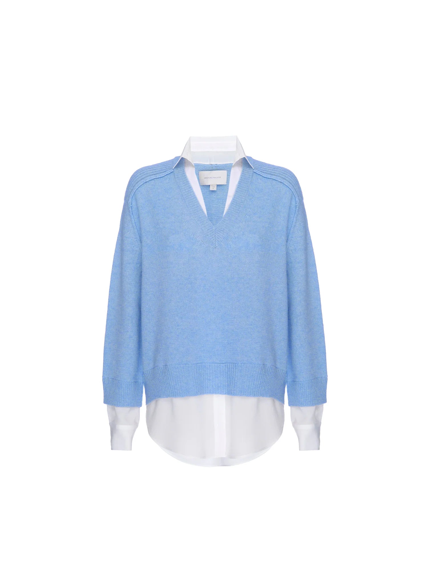 V-Neck Layered Pullover