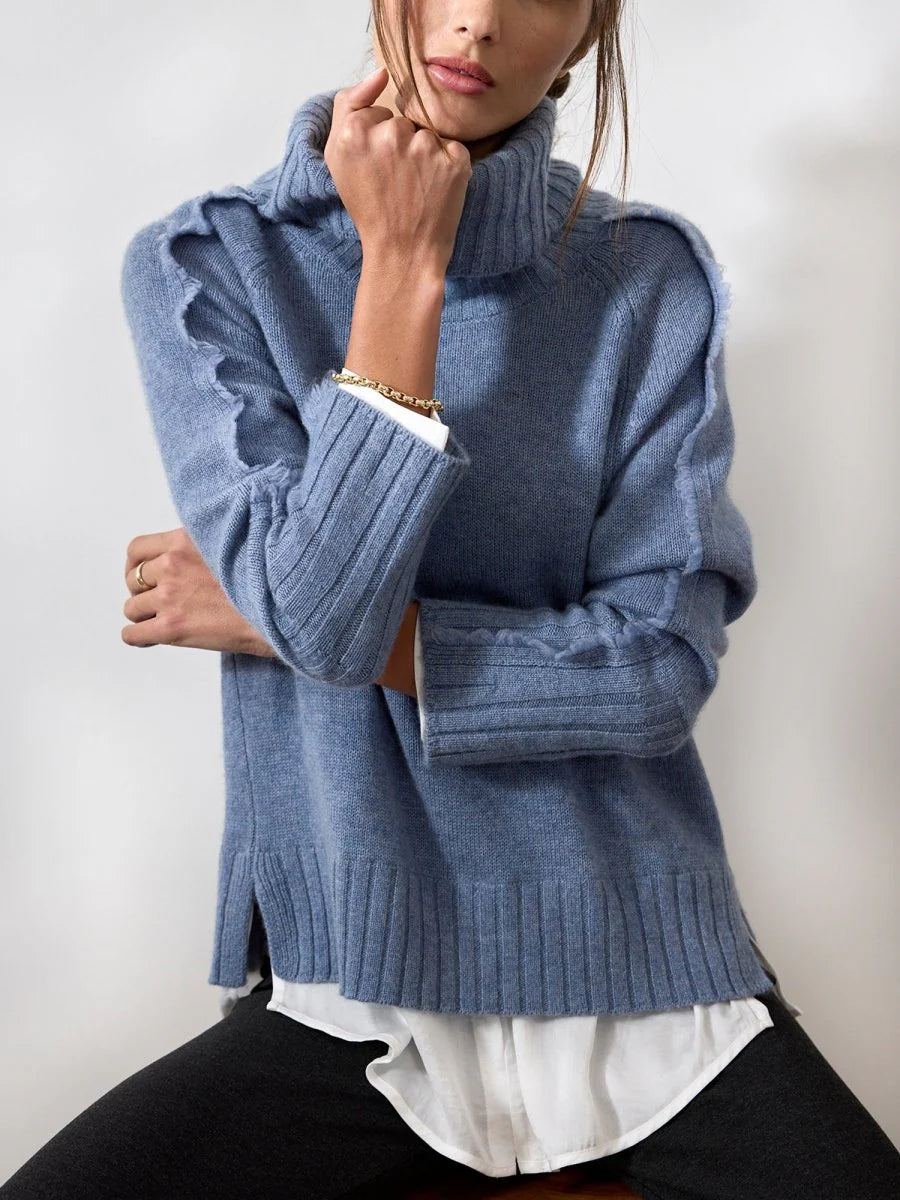 Jolie Fringe Layered Looker Sweater