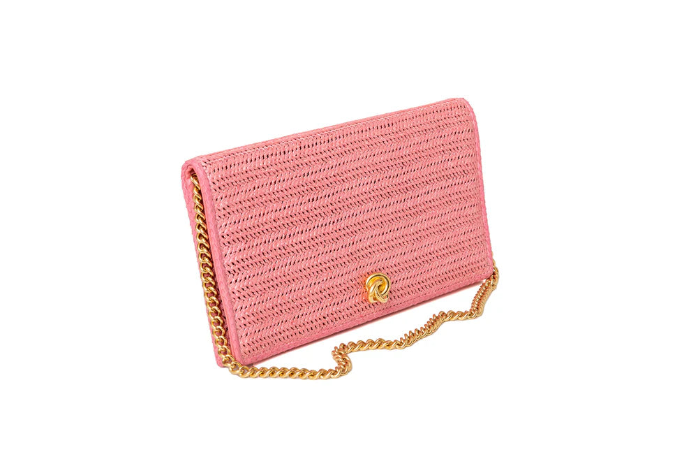 Eloise Rafia Clutch
