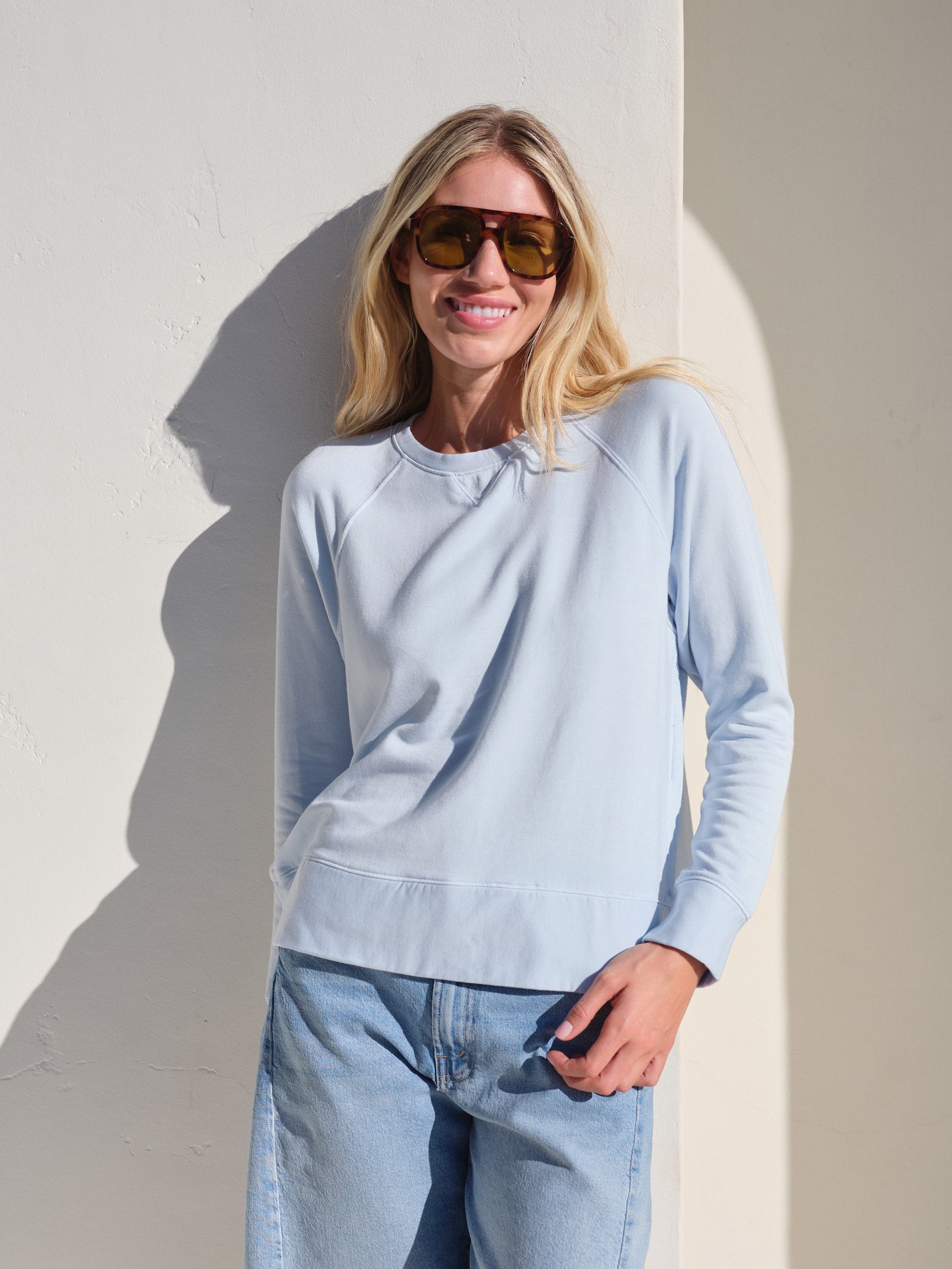 Raglan Sleeve Fleece Sweatshirt