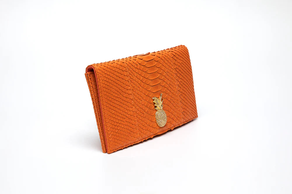 Eloise Python Clutch