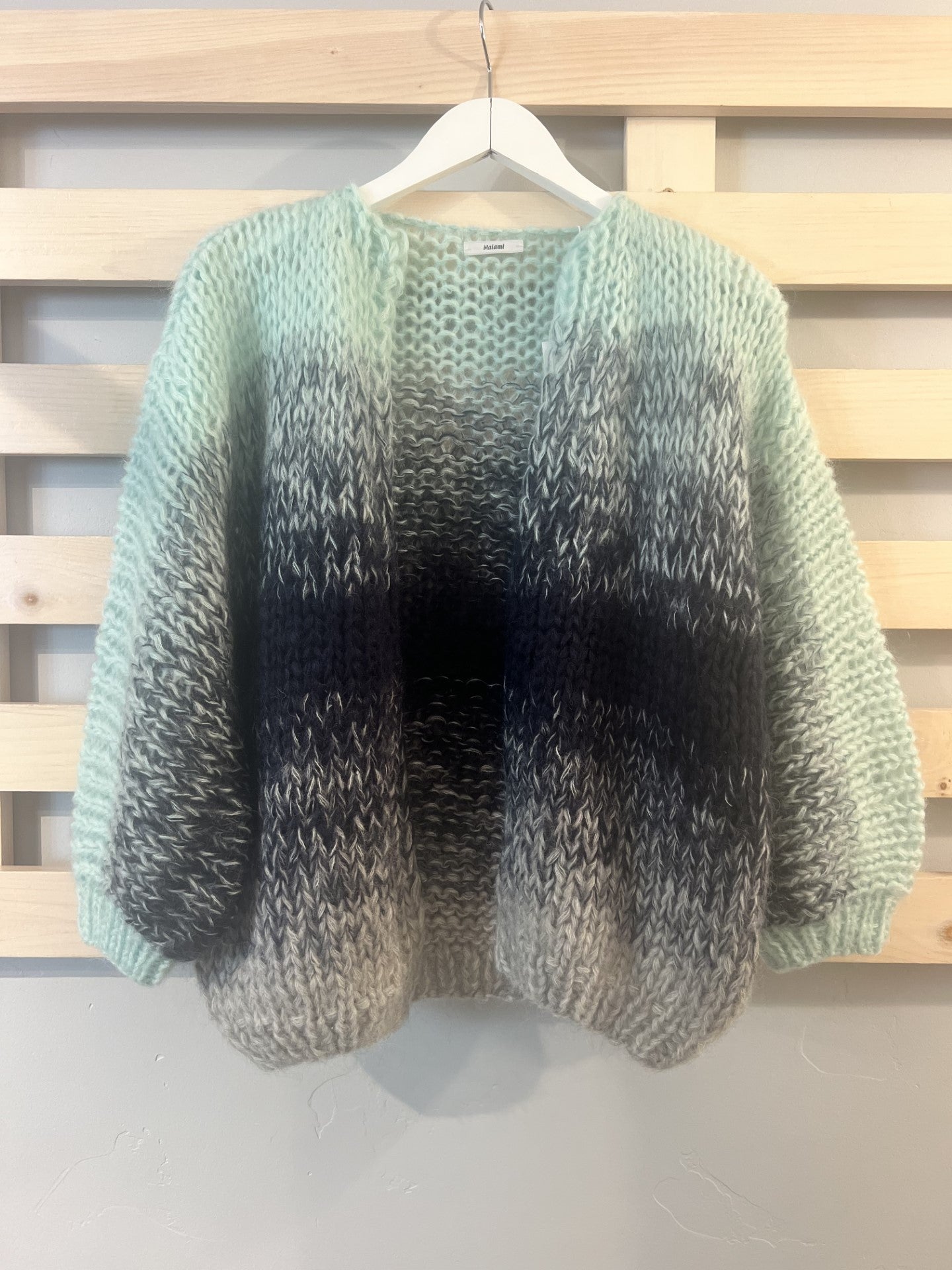 GRADIENT FADE BIG CARDIGAN