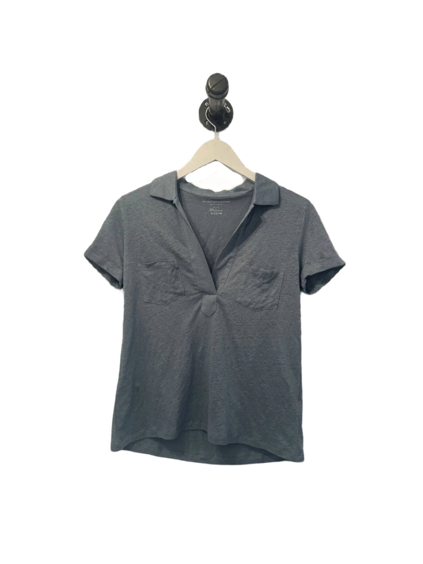 Stretch Linen Pullover Polo