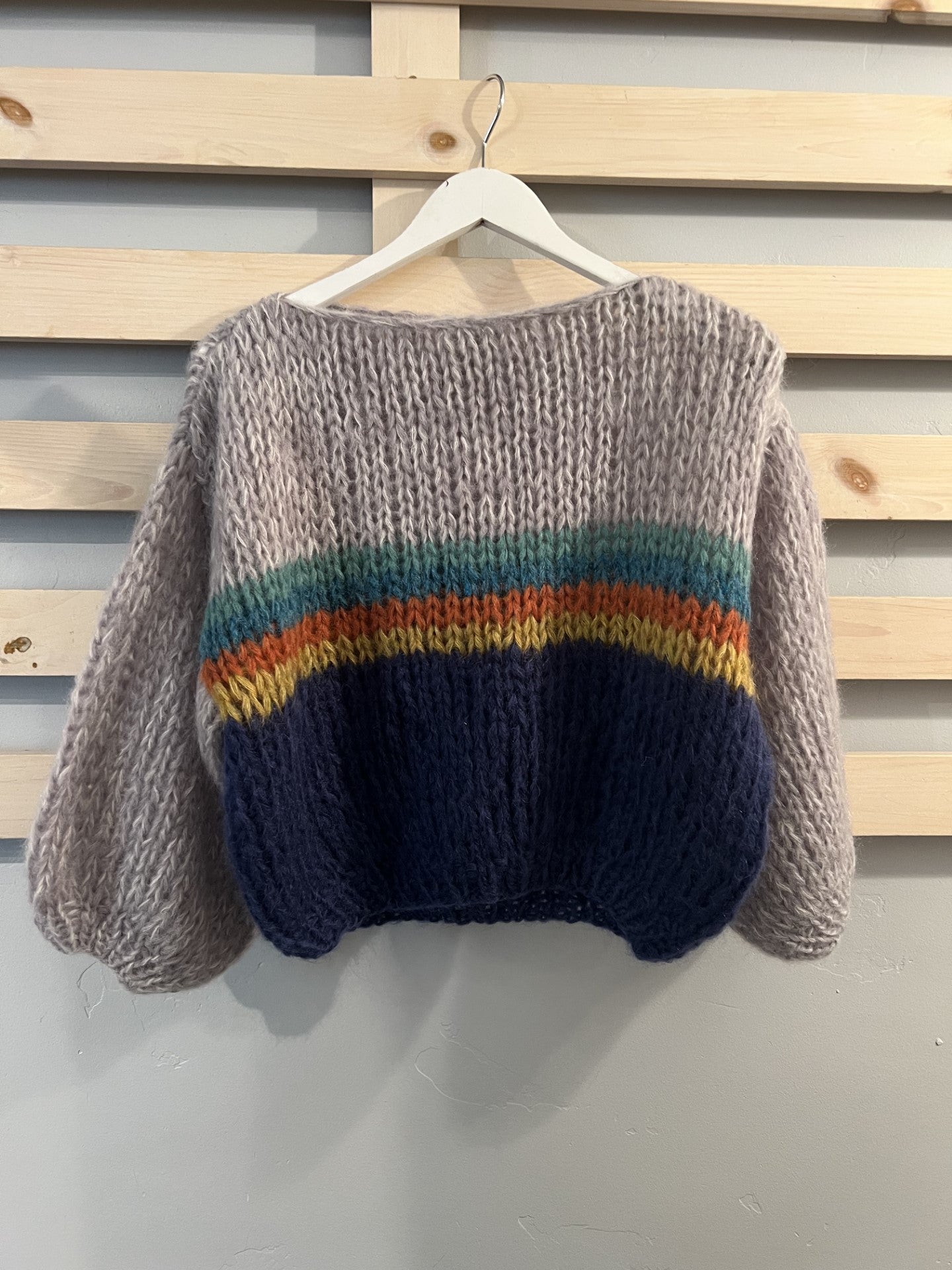 STRIPES GALORE BIG SWEATER